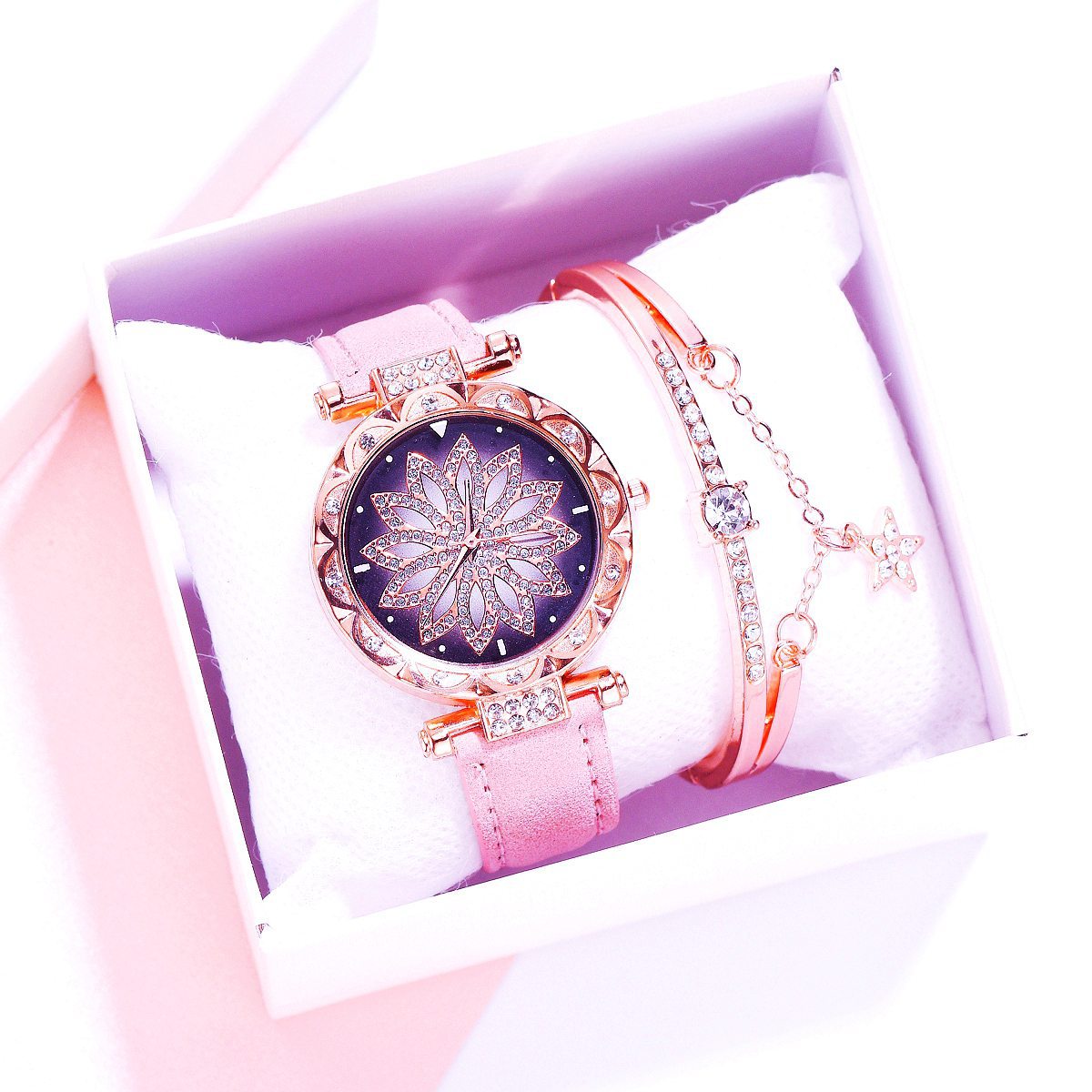Fashion Women Watch & Bracelet Set