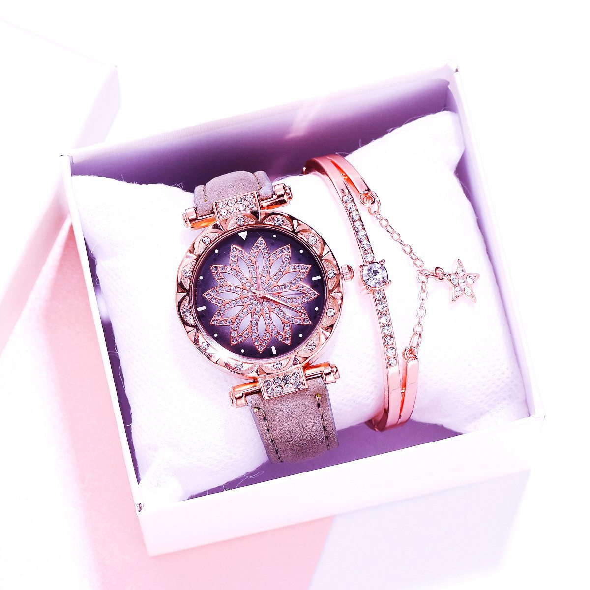 Fashion Women Watch & Bracelet Set