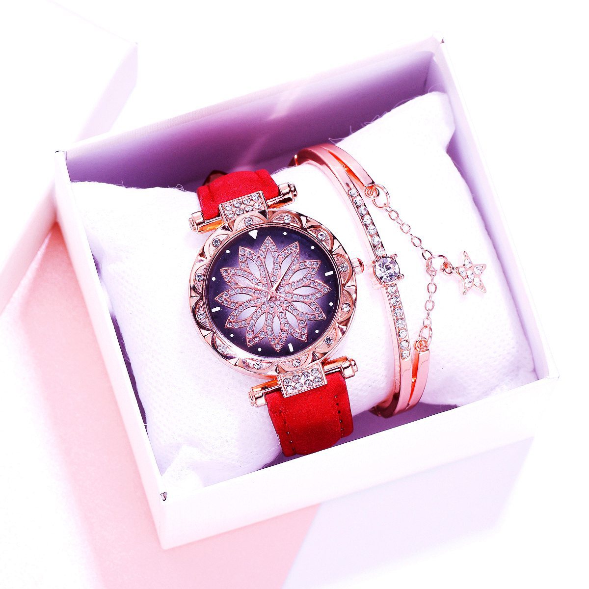 Fashion Women Watch & Bracelet Set