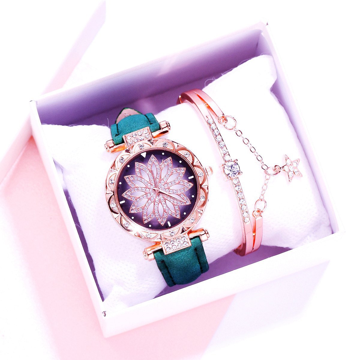 Fashion Women Watch & Bracelet Set