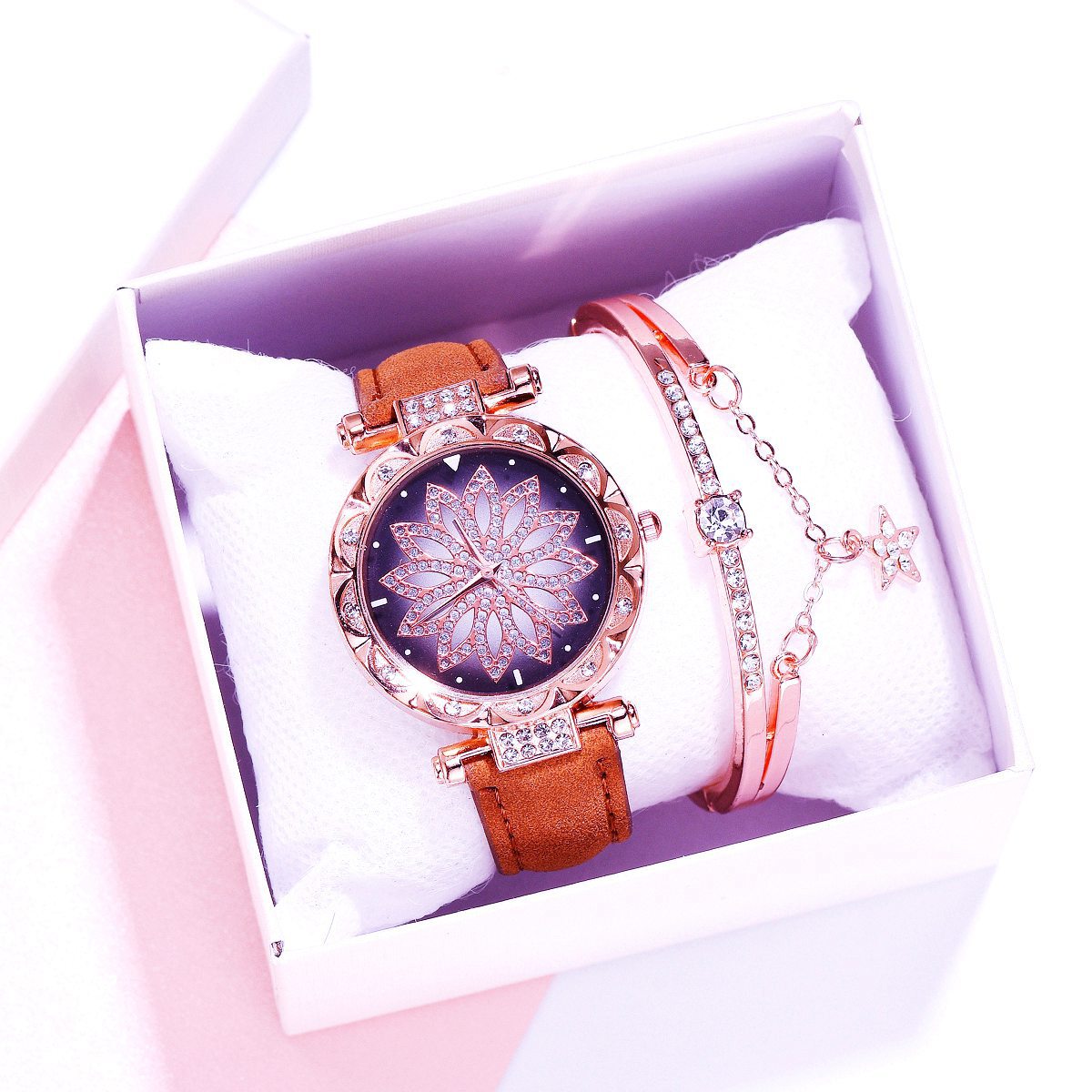 Fashion Women Watch & Bracelet Set