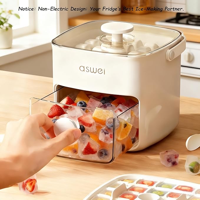 Press Type Ice Cube Molder