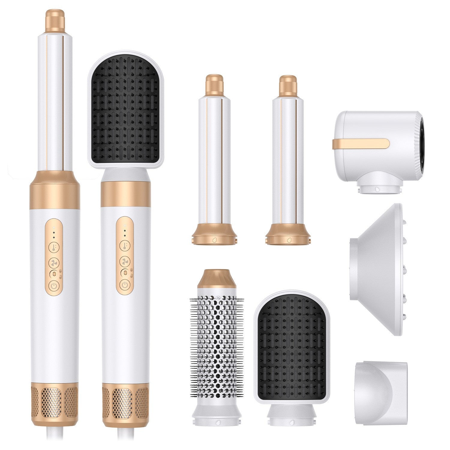 7-in-1 high-speed hair dryer and styling comb (straightener and curler)