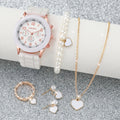 Women's Watch and Jewelry set (6 Pieces)